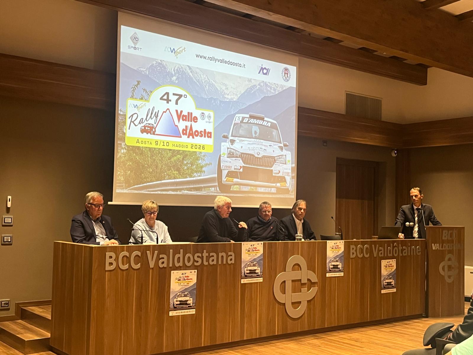 PRESENTATO ALLA STAMPA IL 47° RALLY DELLA VALLE D’AOSTA